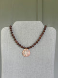 Brown shell necklace