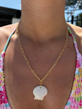 Gold Scallop Necklace