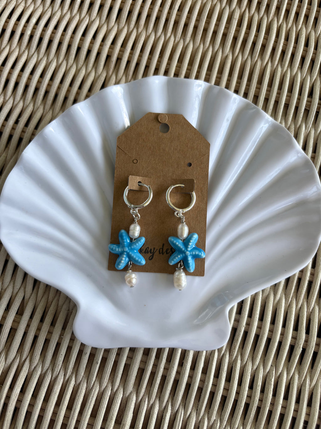 summer starfish earrings