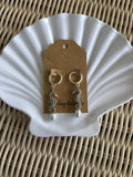 shimmer seahorse earrings