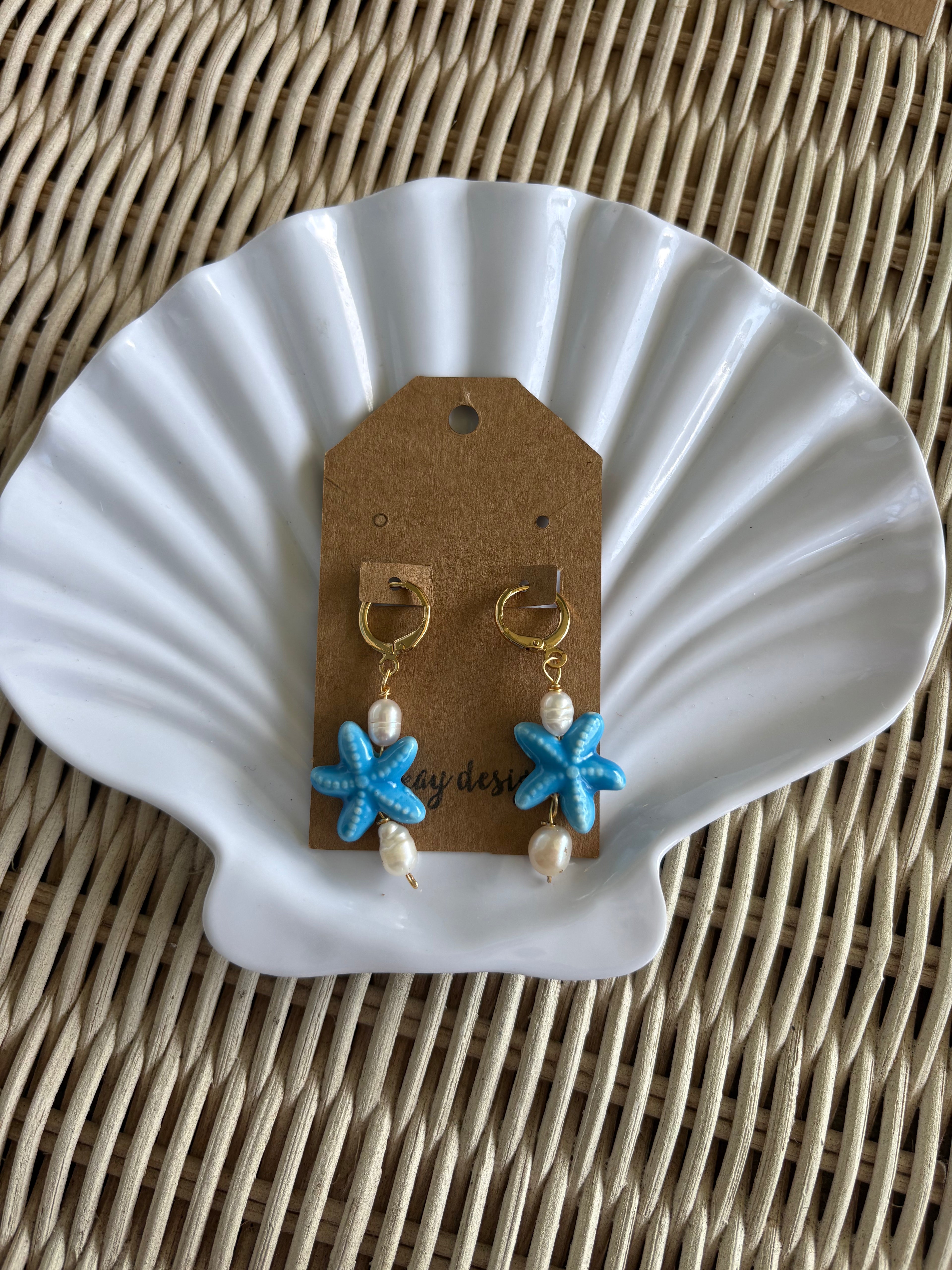 summer starfish earrings