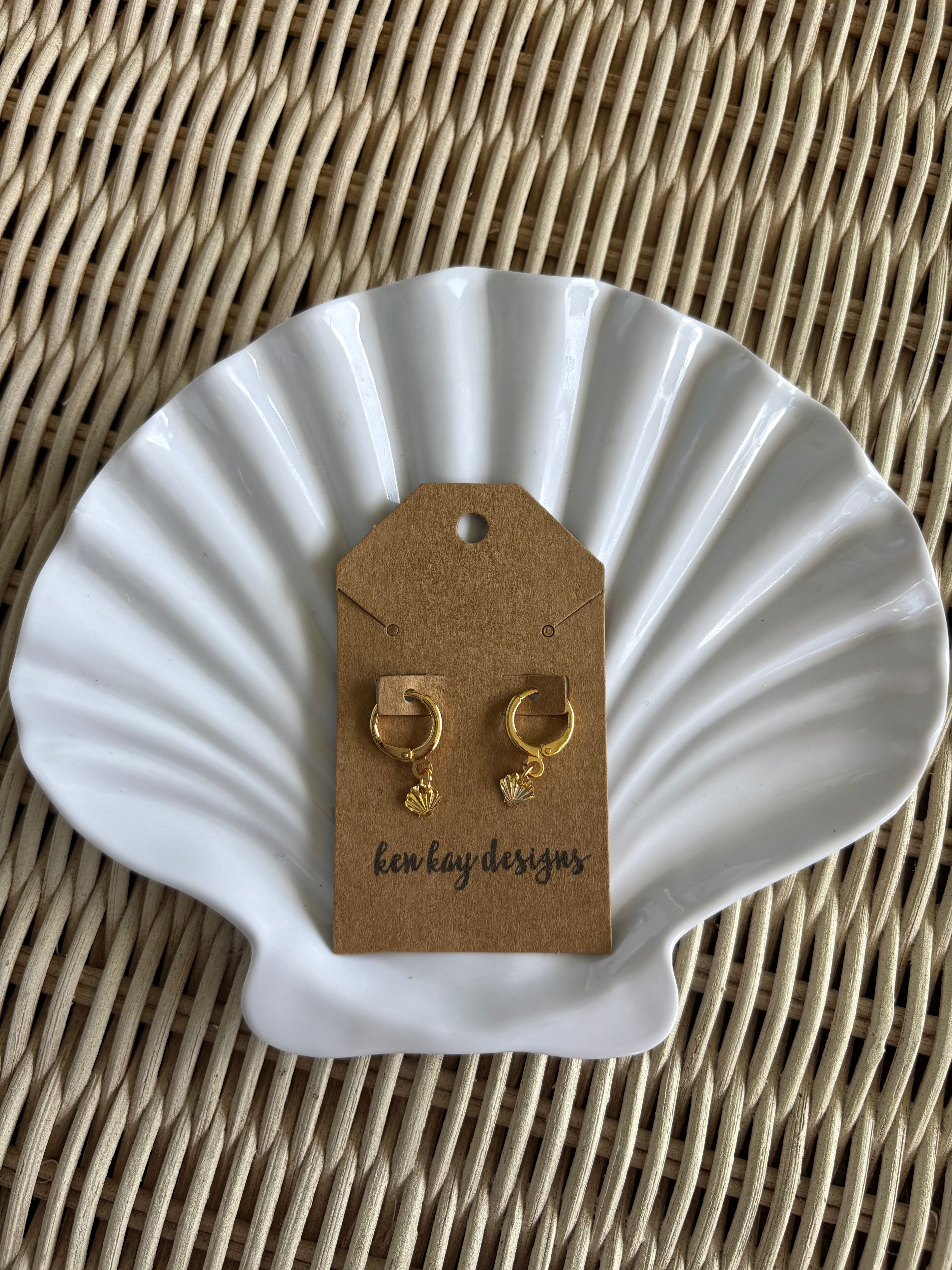 seashell earrings