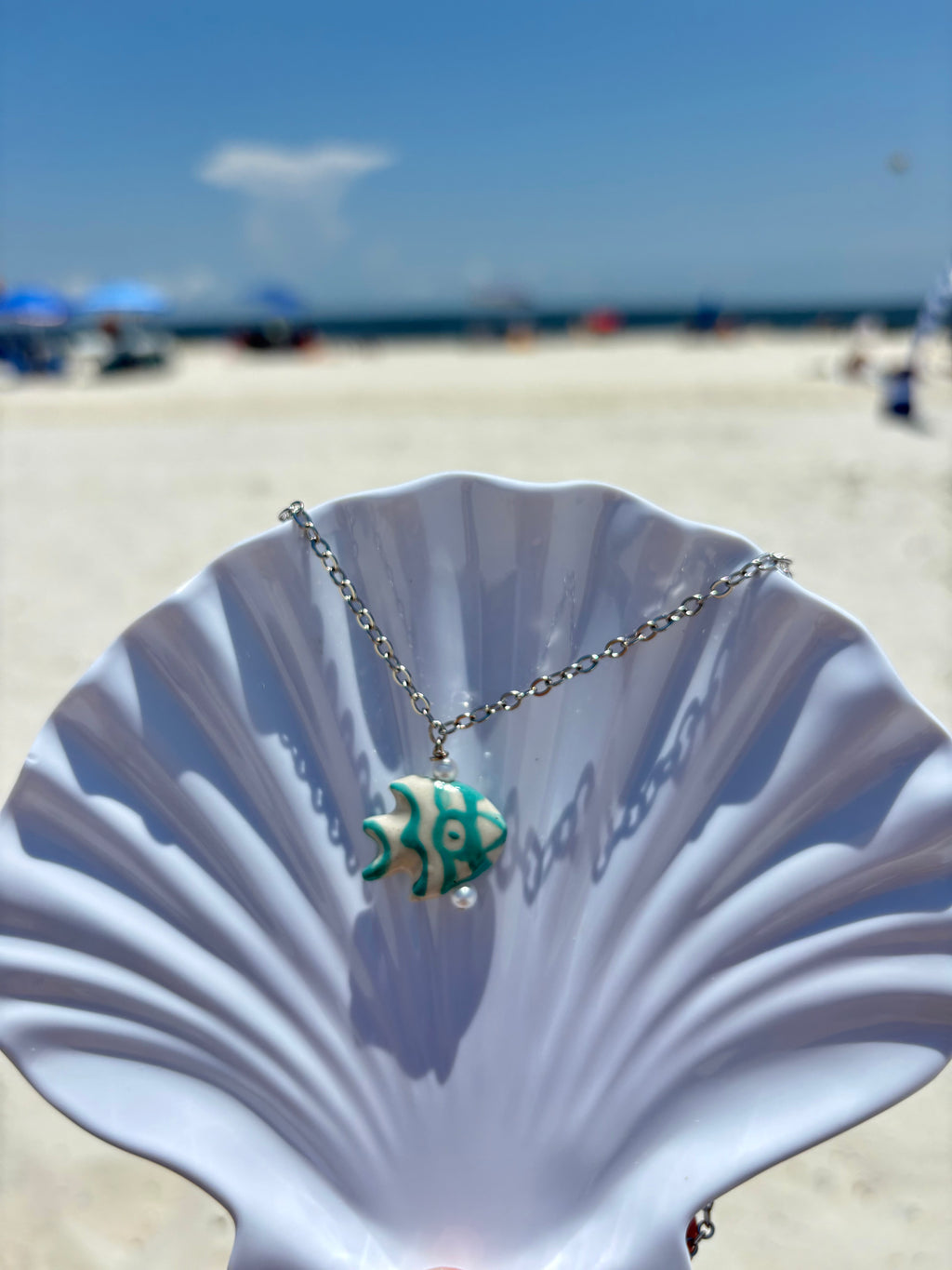 Pearl Fish Necklace