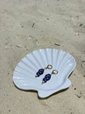 Blue Polka Dot Fish Earrings